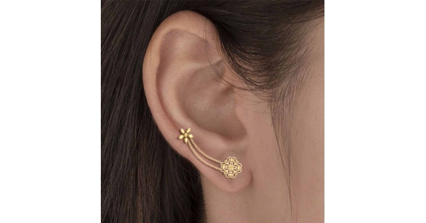 Buy DORITA GOLD EARRING At Best Price Gold Earrings Design for daily use